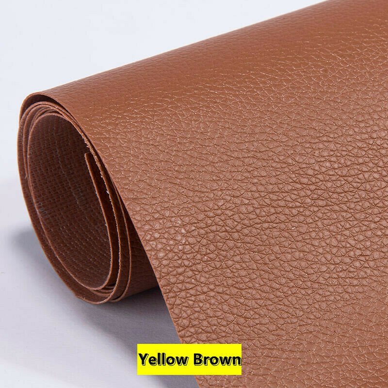 LeatherMend leather repair patch in Yellow Brown