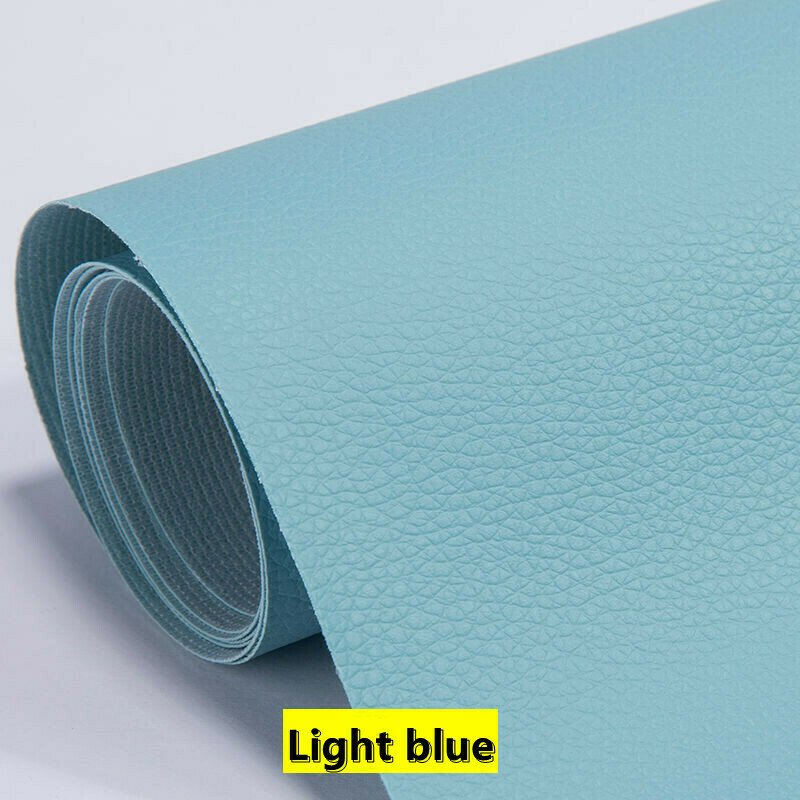 LeatherMend leather repair patch in Light blue