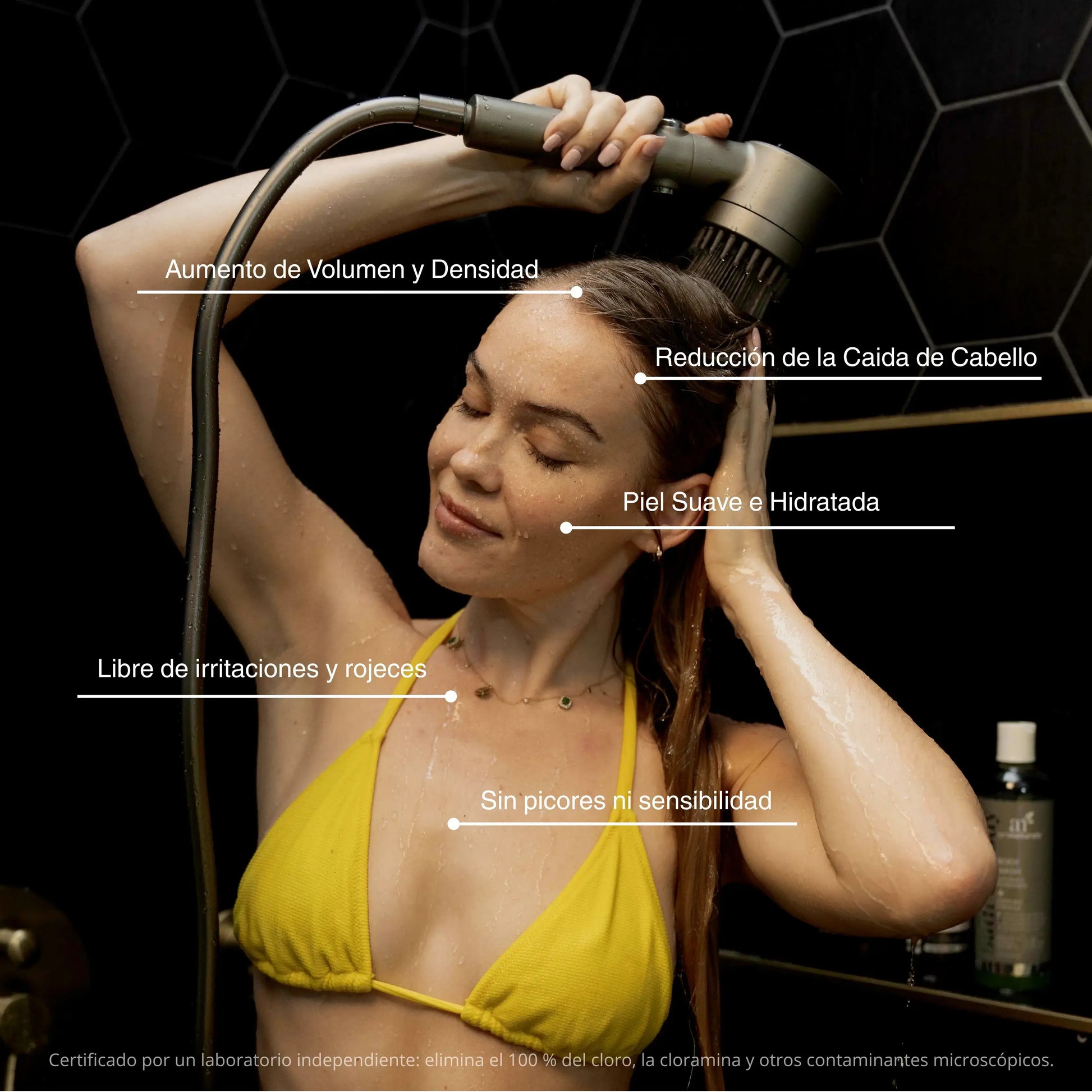 Resultados en piel y cabello con agua filtrada
