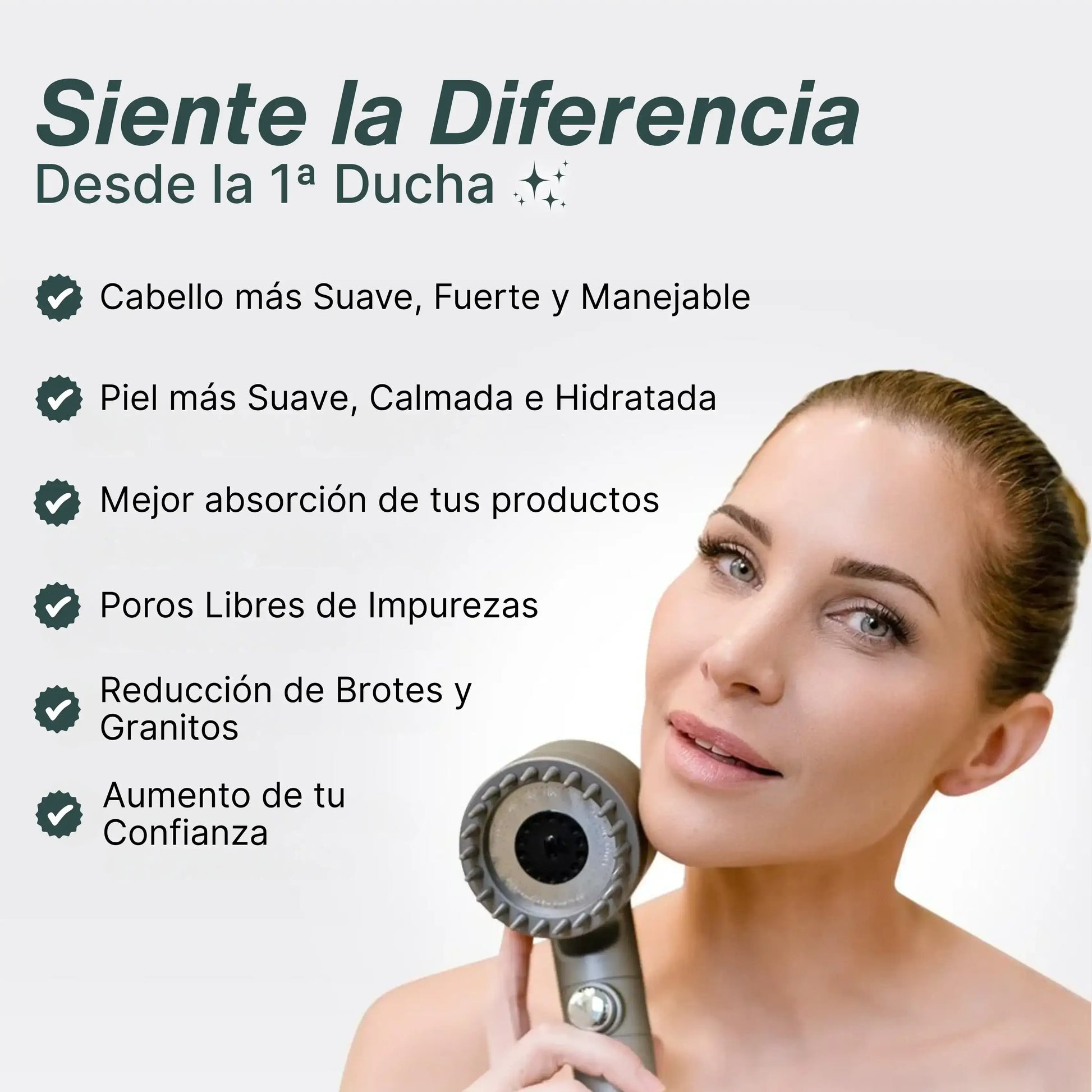 Modos de ducha del cabezal NEXORA Aqua