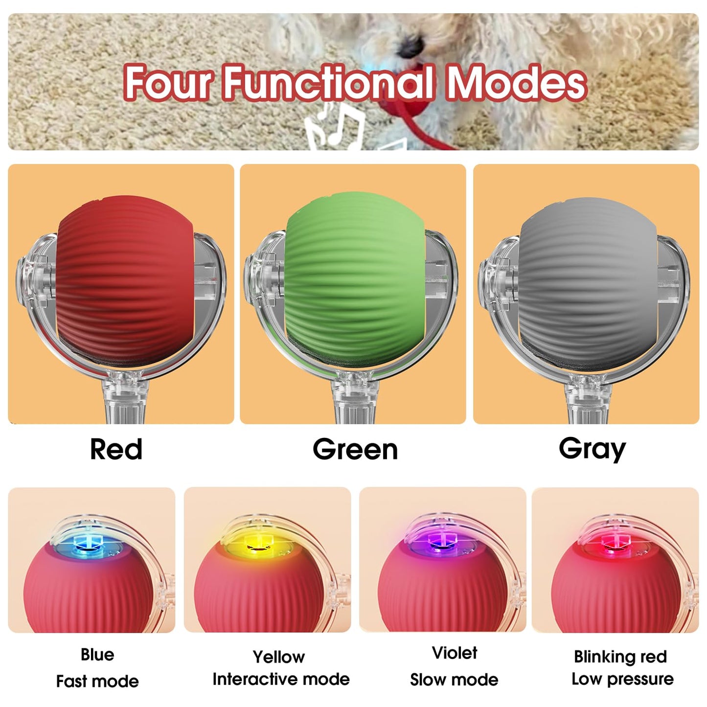 Four functional modes and color options
