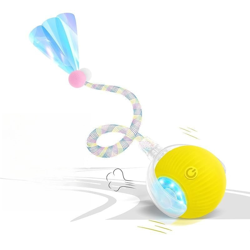 Blue and yellow Hunter Edition pet toy balls