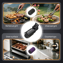 Cleans barbecue grill, charcoal grill, oven surface and countertops